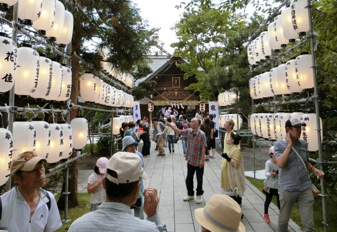 西野神社 奉納提灯