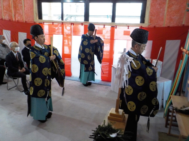 西野神社参集殿 上棟祭